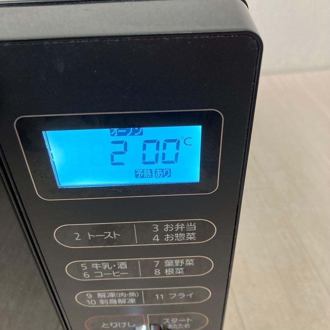 美品 アイリスオーヤマ 2022年製 オーブンレンジ 電子レンジ ブラック