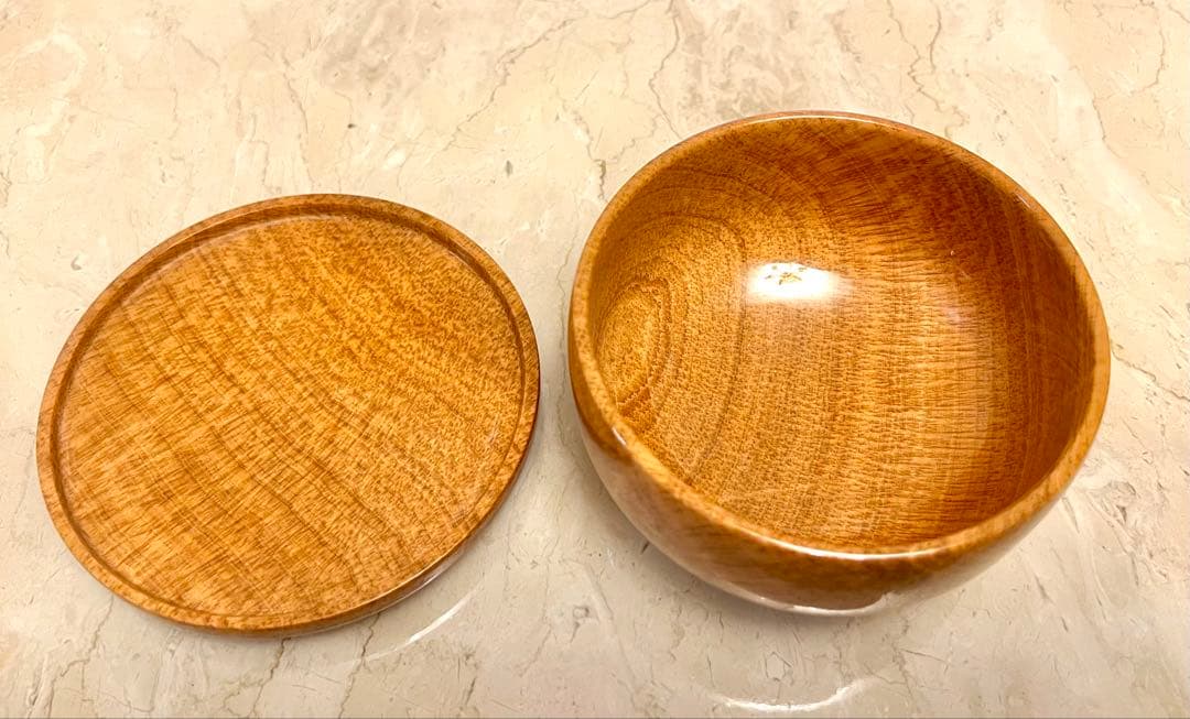 【新品・未使用】木目石食器セット