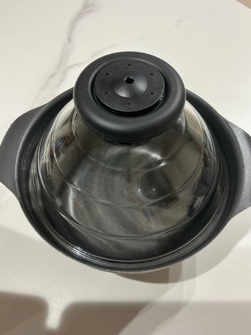 HARIO フタがガラスのIH対応 ご飯釜 雪平鍋