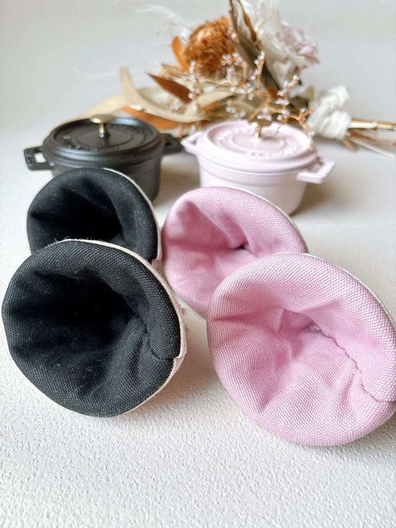 【あきあき】 三角鍋つかみ　ストウブ　ノブミトン【オーダー分】