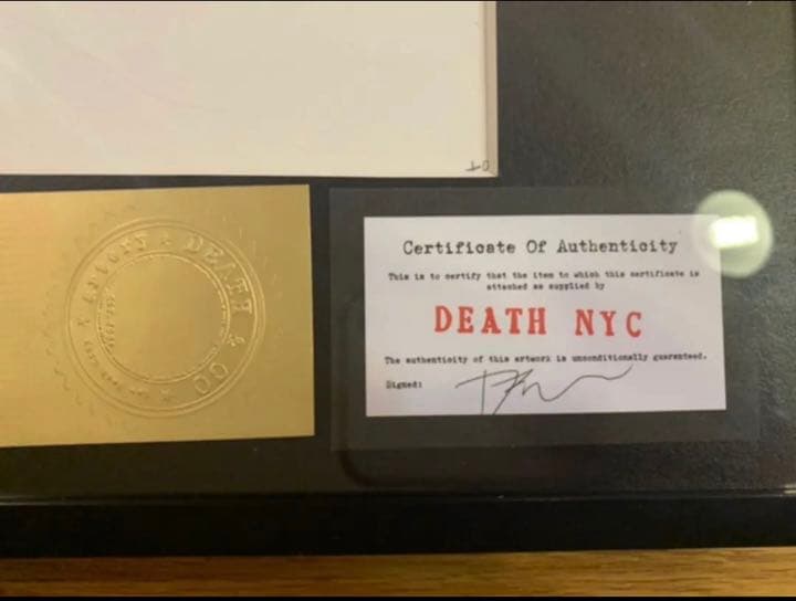 世界100枚限定　deathNYC ウォール街アート版画