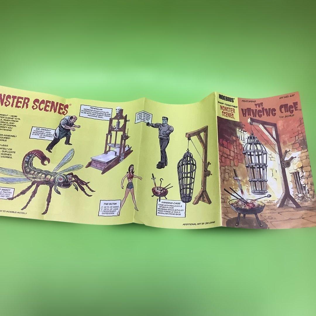 オーロラプラモデル★復刻版★メビウス★モンスターシーン★ハンギングケージ★拷問具