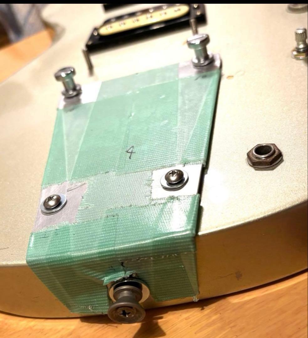 【1点物 カスタムテールピース付】Burny レスポールタイプ　ソフトケース付