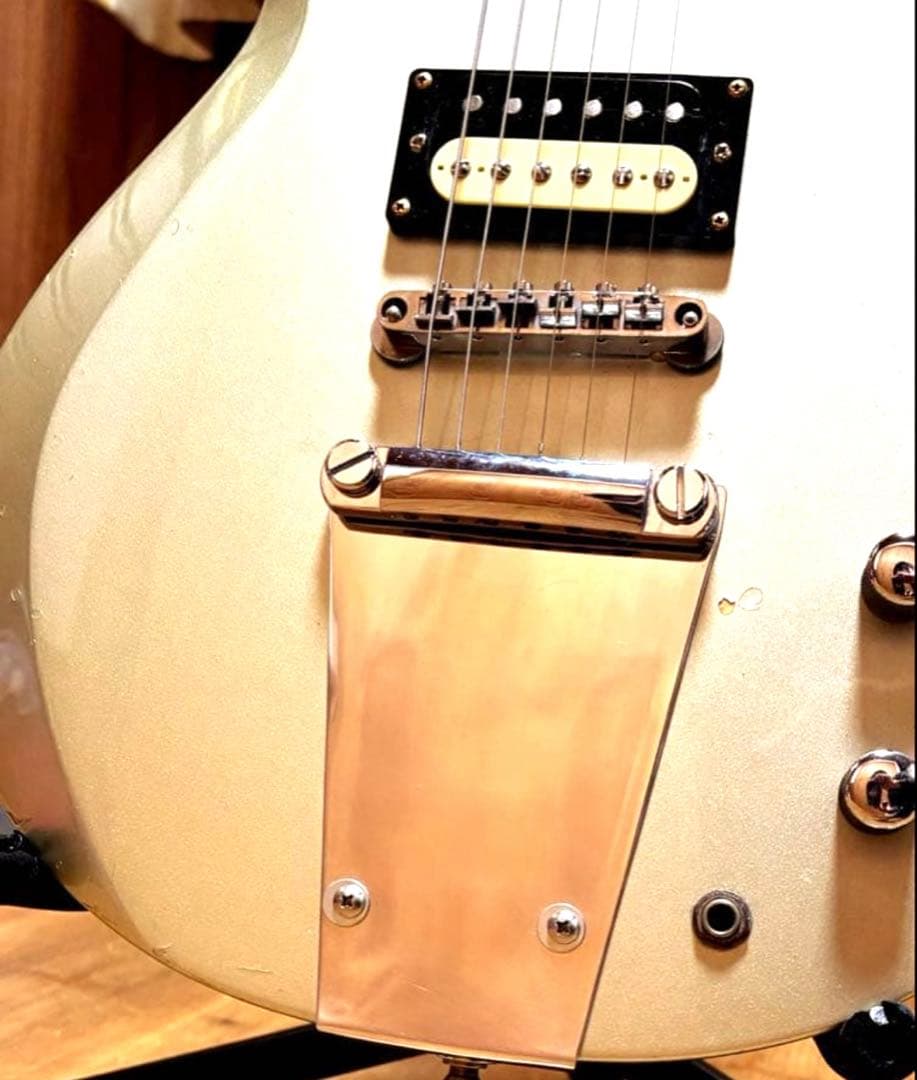【1点物 カスタムテールピース付】Burny レスポールタイプ　ソフトケース付