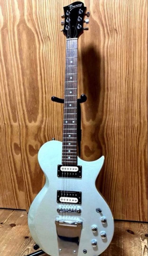 【1点物 カスタムテールピース付】Burny レスポールタイプ　ソフトケース付