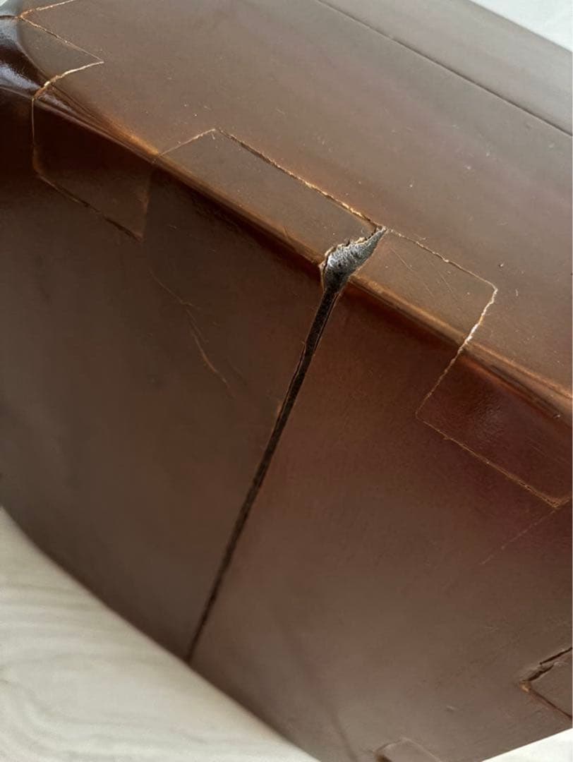 木製　小物収納 3段引き出し ブラウン　アンティーク　ヴィンテージ家具　小物入れ