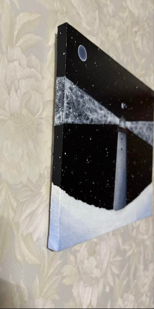 はる　stardust lighthouse （星屑の灯台）　アクリル画