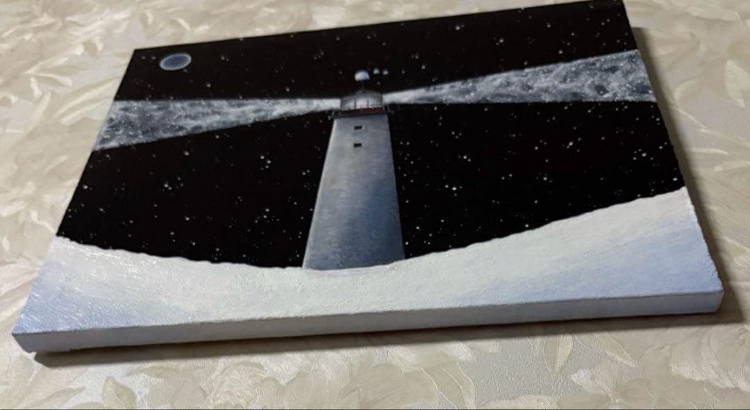 はる　stardust lighthouse （星屑の灯台）　アクリル画