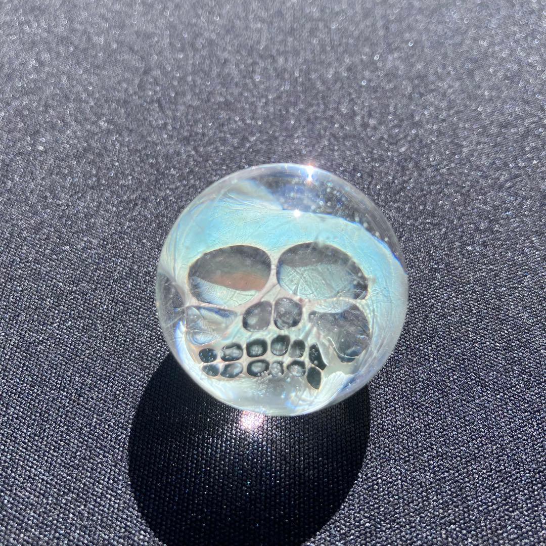 XODAS マ-ブル Bob Skull ボロシリケイトガラス Silver F