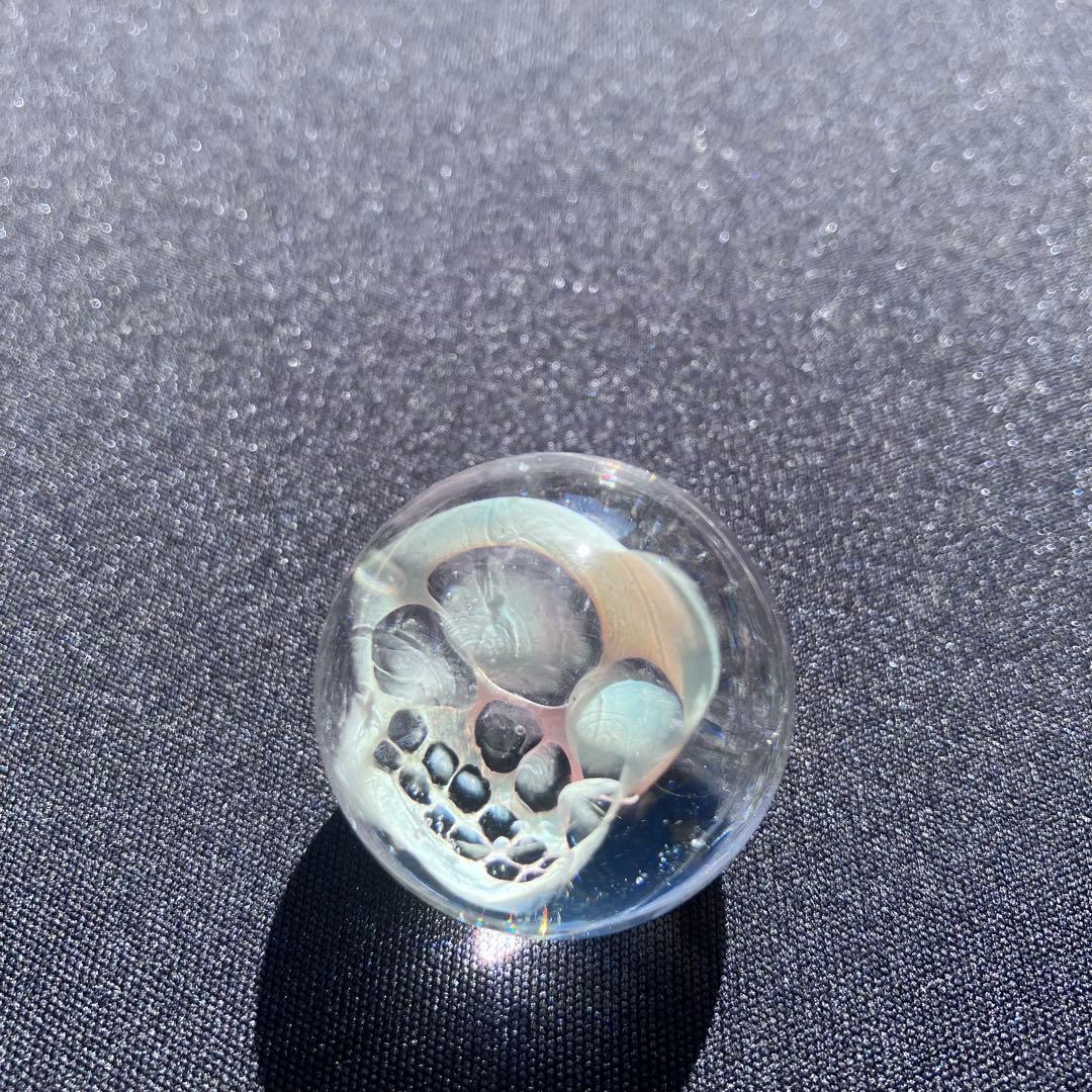 XODAS マ-ブル Bob Skull ボロシリケイトガラス Silver F