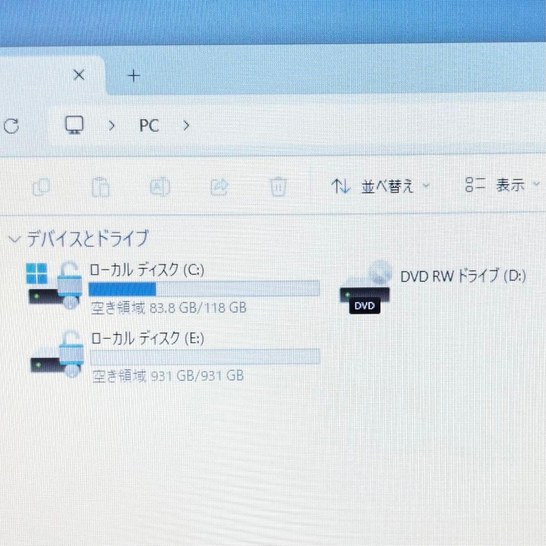 【美品】Lenovo L3【第10世代Celeron/8GB/SSD+HDD】