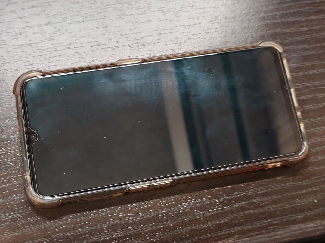 Oppo スマートフォン グラデーションブルー ケース付き