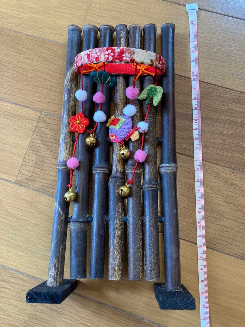 ちりめん細工　縁起　置物　4点セット