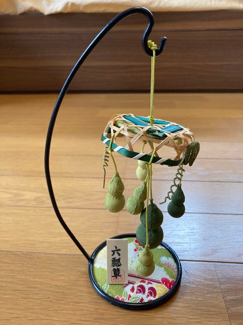 ちりめん細工　縁起　置物　4点セット