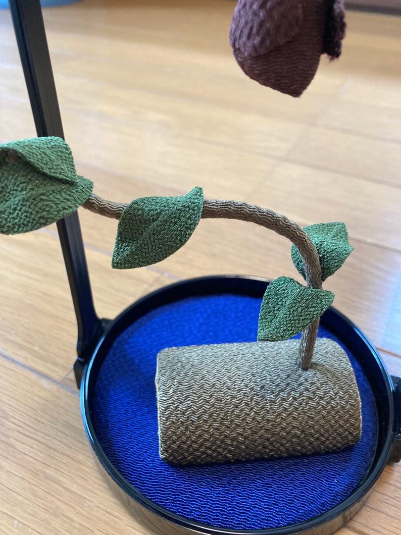 ちりめん細工　縁起　置物　4点セット