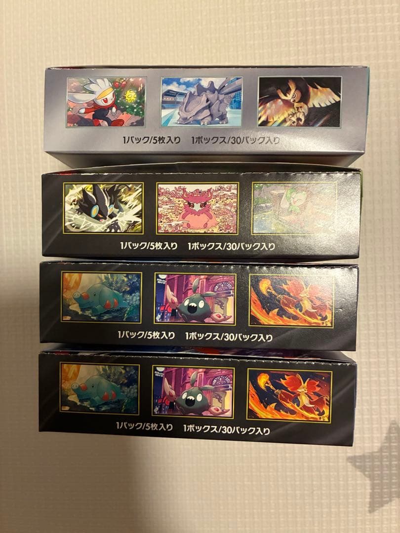 ポケモン 4BOXまとめ売り ニンジャスピナー×2 ムニキスゼロ ステラミラクル