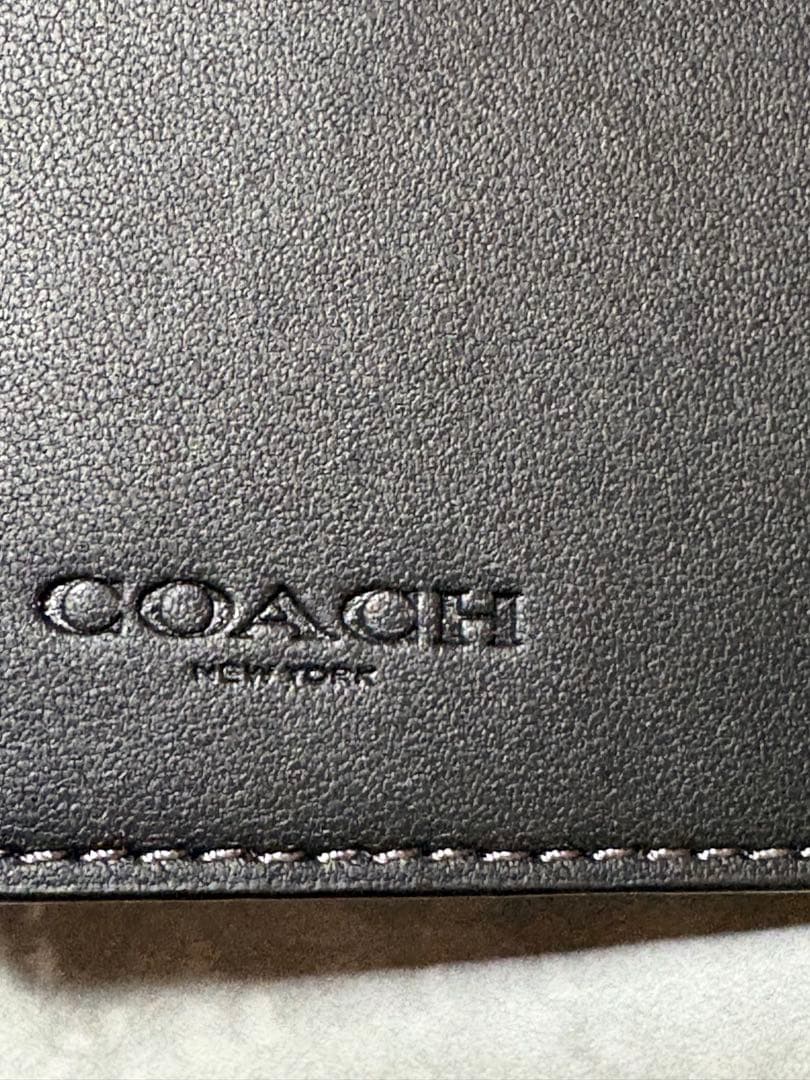 COACH ブラック 手帳型 iPhoneケース
