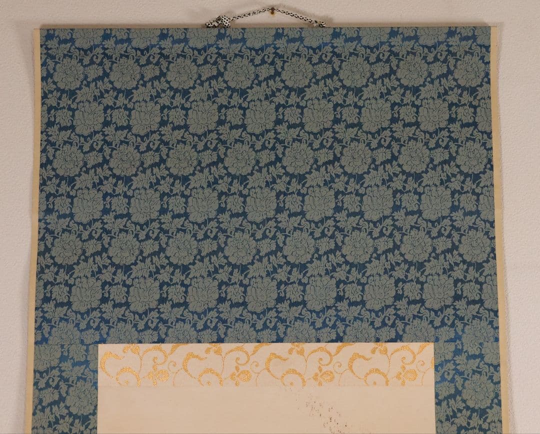 【真作】臨済宗国泰寺派管長 稲葉心田 達磨 不倒翁 画賛 紙本 掛軸 MB224