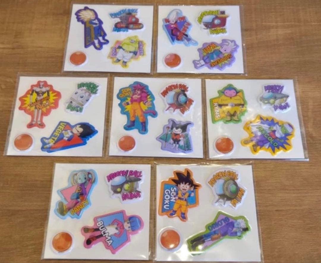 ぷっくりシール全7種コンプリート ドラゴンボールDAIMAコラボセット