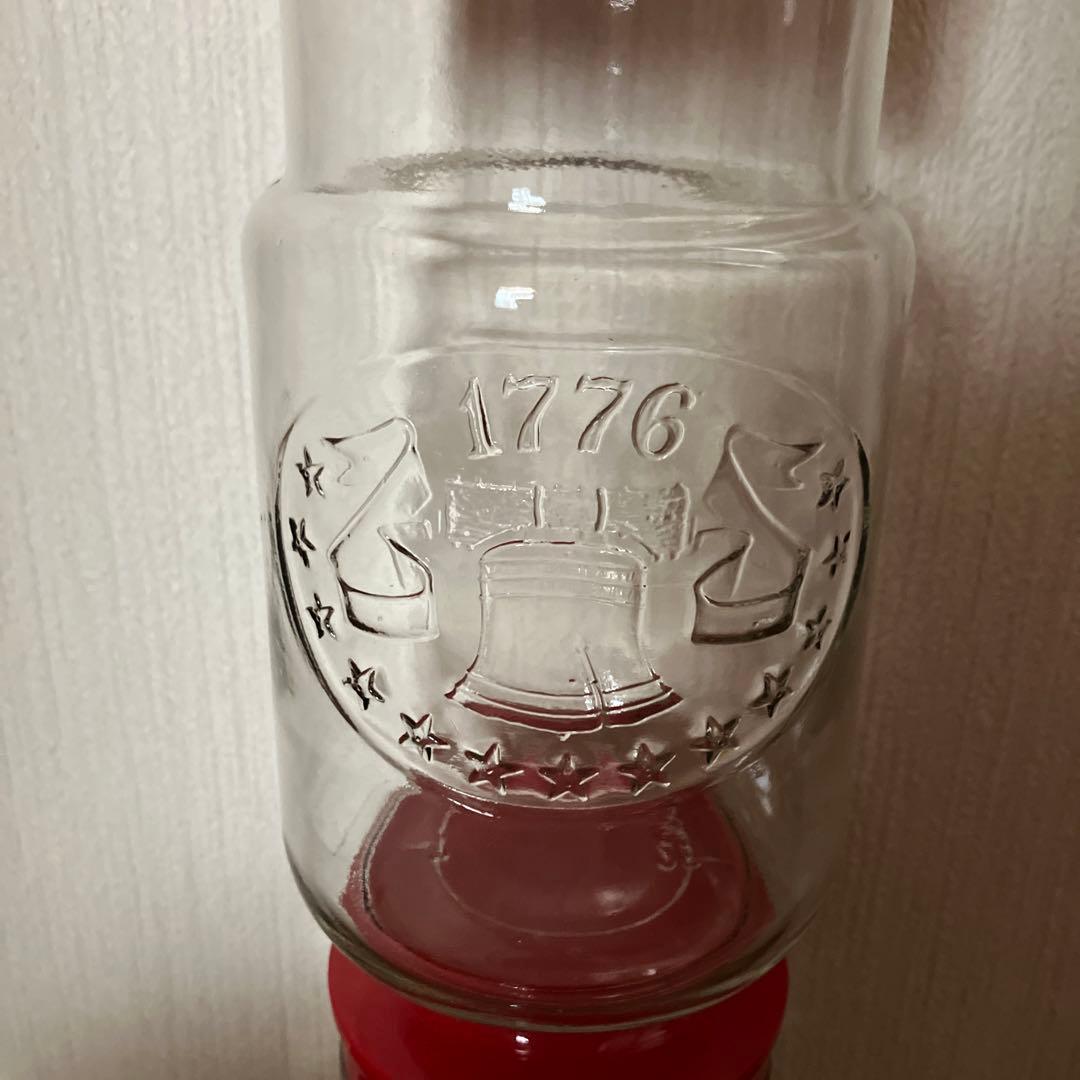 アメリカ　ビンテージ　アンカーホッキング　ガラスジャー　4点セット