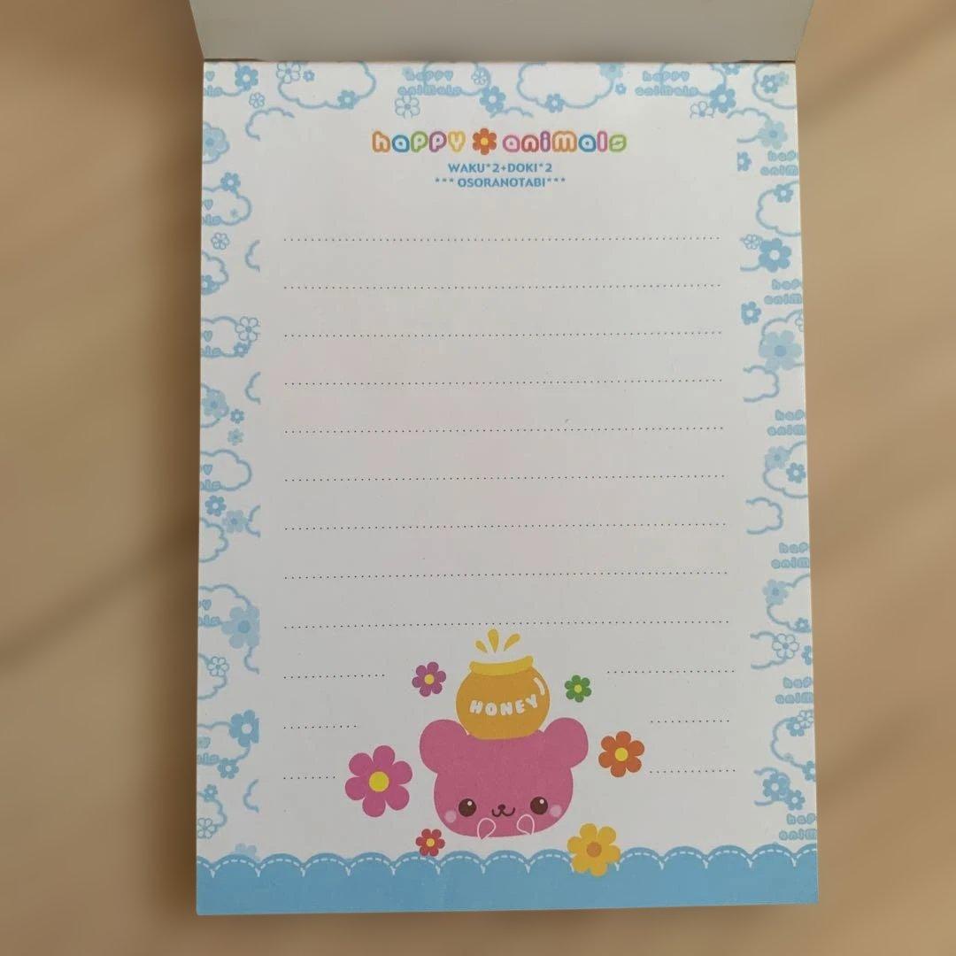 平成レトロ　激レア　当時物　happy animals メモ用紙 クマ　動物