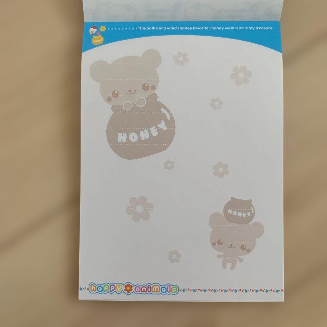 平成レトロ　激レア　当時物　happy animals メモ用紙 クマ　動物