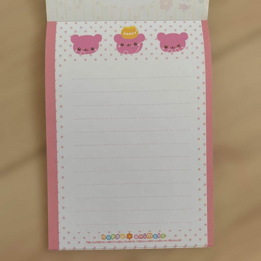 平成レトロ　激レア　当時物　happy animals メモ用紙 クマ　動物