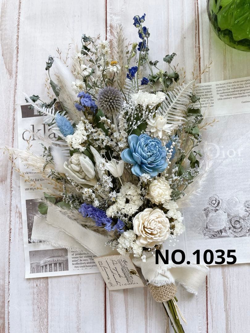 ドライフラワースワッグ❁⃘*.゜bluemoon9150 3点おまとめ