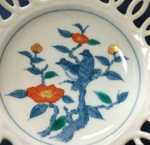 有田焼 八角形 花柄皿 新品