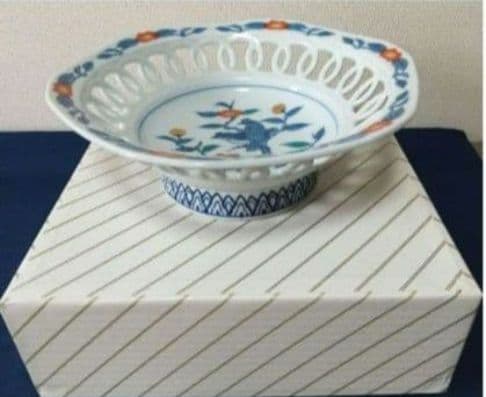 有田焼 八角形 花柄皿 新品