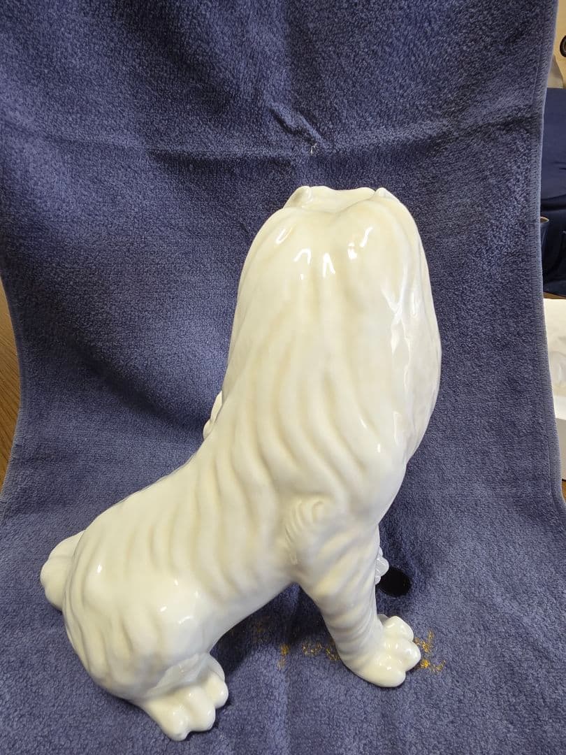 有田焼　白い虎の置物　深川製
