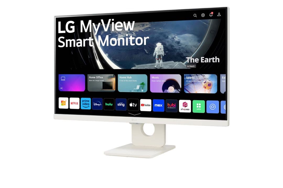 PCモニター LG MyView Smart Monitor ホワイト24.5型