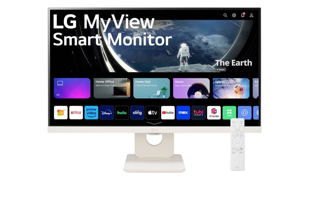PCモニター LG MyView Smart Monitor ホワイト24.5型