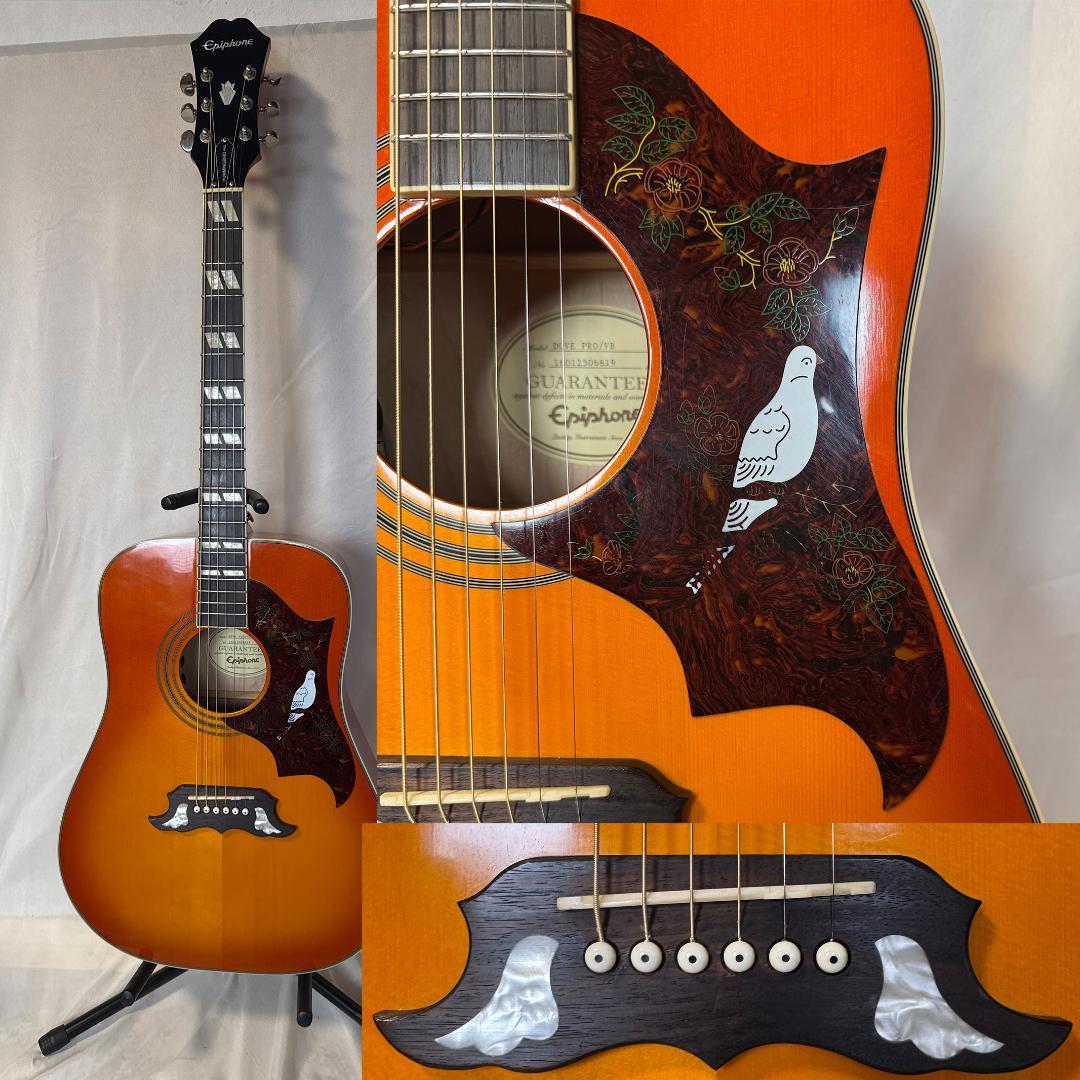 最終価格 Epiphone Dove Pro エレアコ 即発送／動作確認済／美品