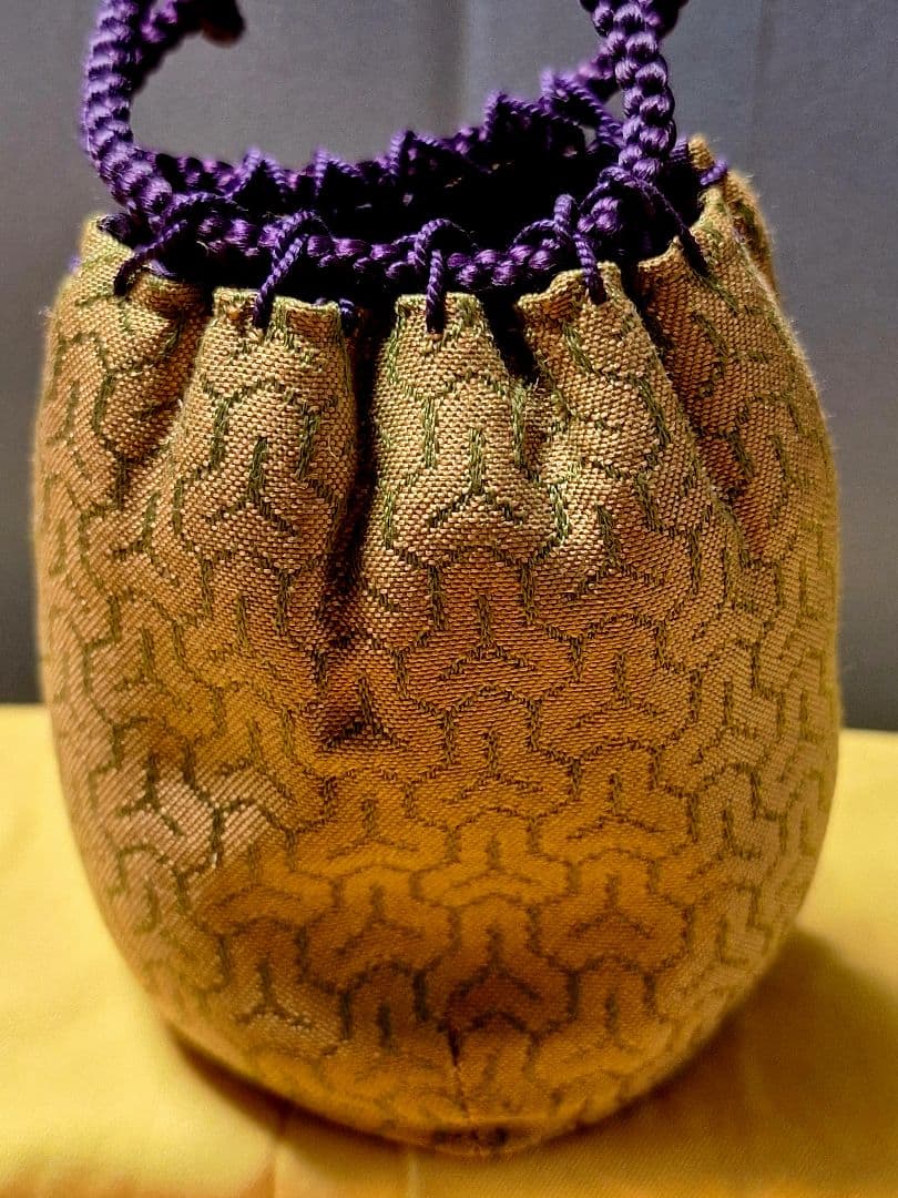 未使用！茶道具　平安東山【笹田有祥作】【廣澤茶入】毘沙門亀甲　仕履付　共箱茶入