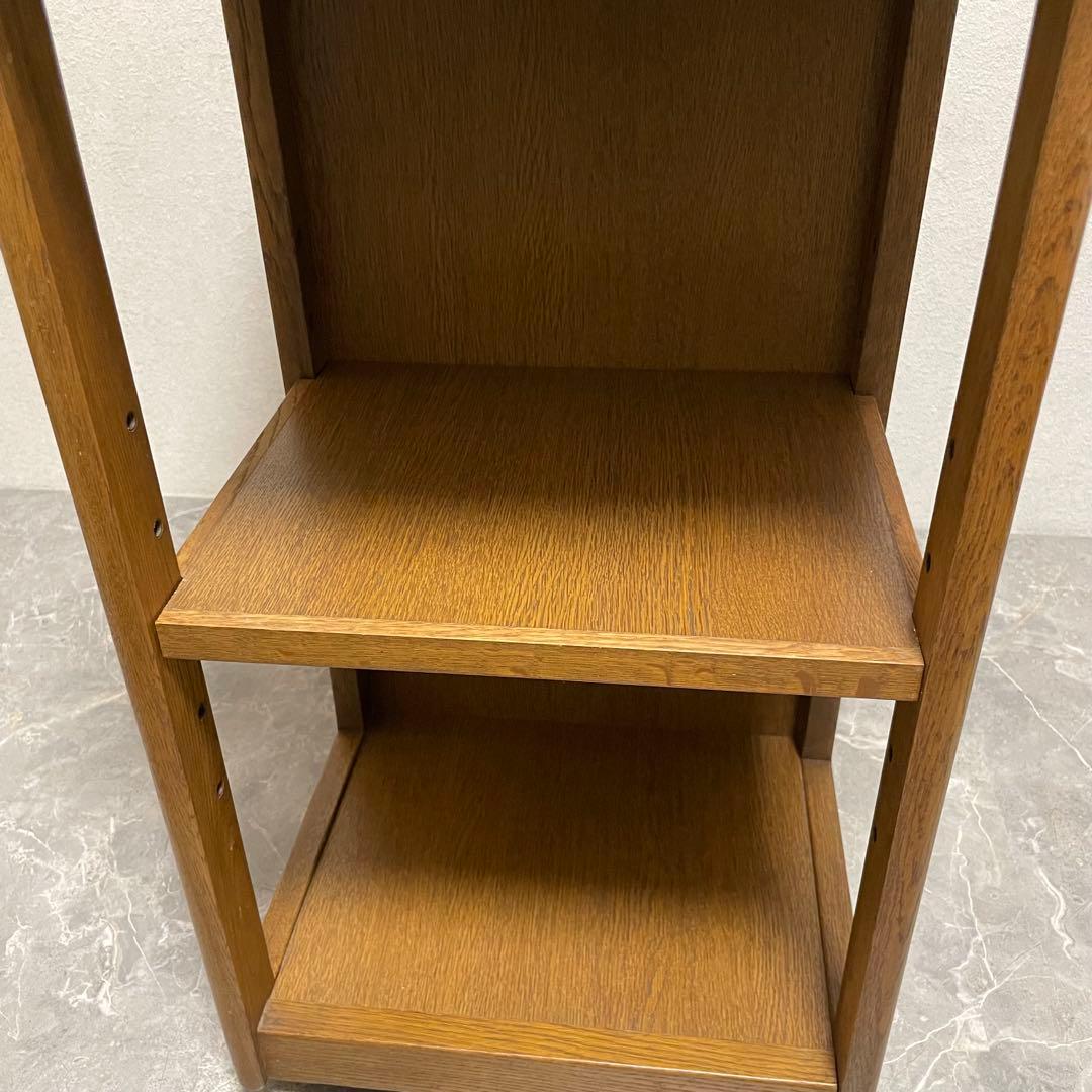 浜本工芸キッチンワゴン　ナラ無垢材 セカンドテーブル　デスクワゴン キャスター付