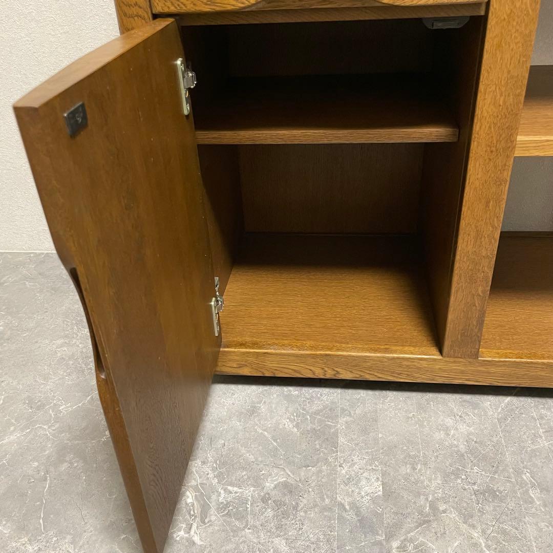 浜本工芸キッチンワゴン　ナラ無垢材 セカンドテーブル　デスクワゴン キャスター付