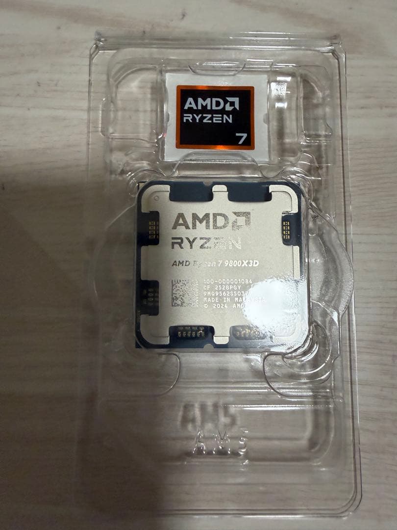 新品 AMD Ryzen7 9800X3D CPU