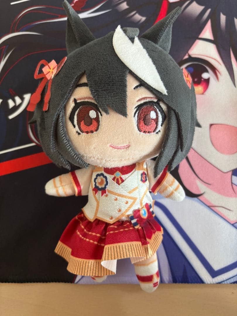 ウマ娘6th キタサンブラック　カラビナ付きぬいぐるみ　ぬいぐるみ・応援タオル