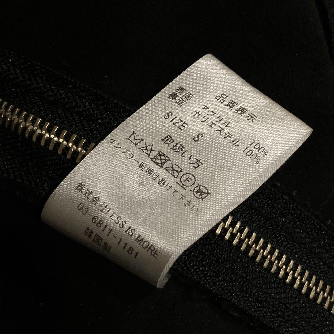 NIL DUE / NIL UN　ACT4　サイドジップボアコート　S　黒　廃盤