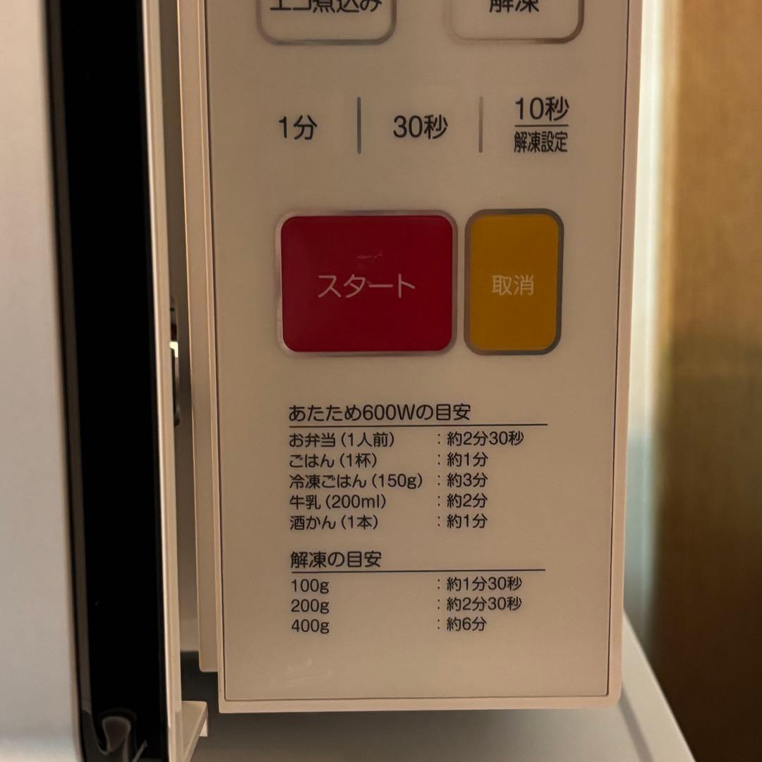 ELSONIC電子レンジ20L/フラットタイプ/ヘルツフリー/ECGFMW603