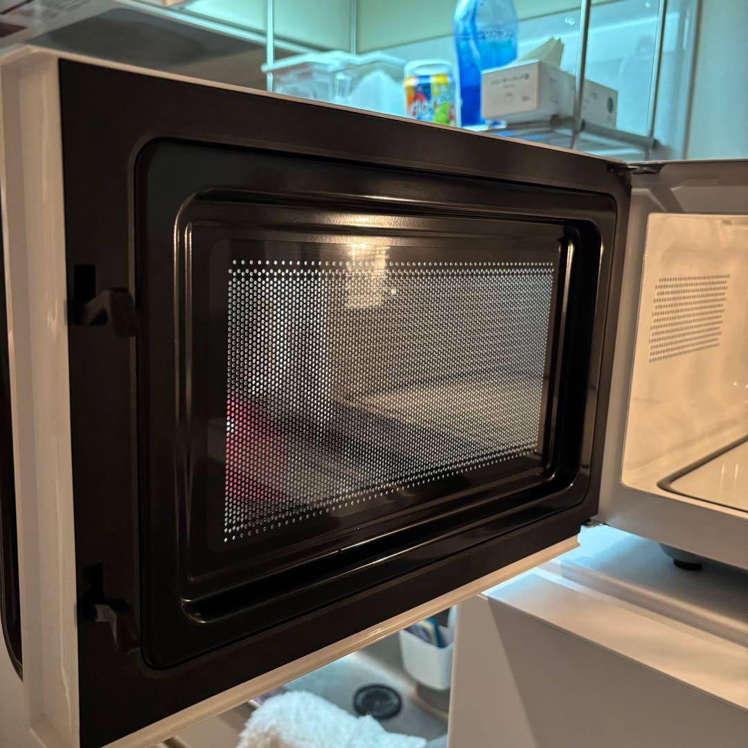 ELSONIC電子レンジ20L/フラットタイプ/ヘルツフリー/ECGFMW603