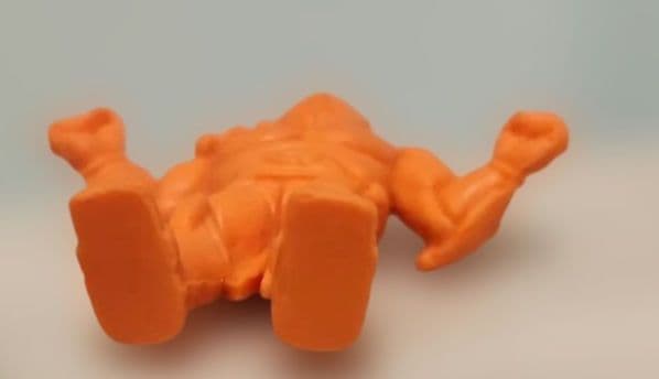 キン消し　朱色美品　パート29 稀少(オメガマン)ガチャ物