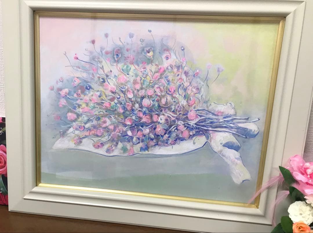 花束　油絵