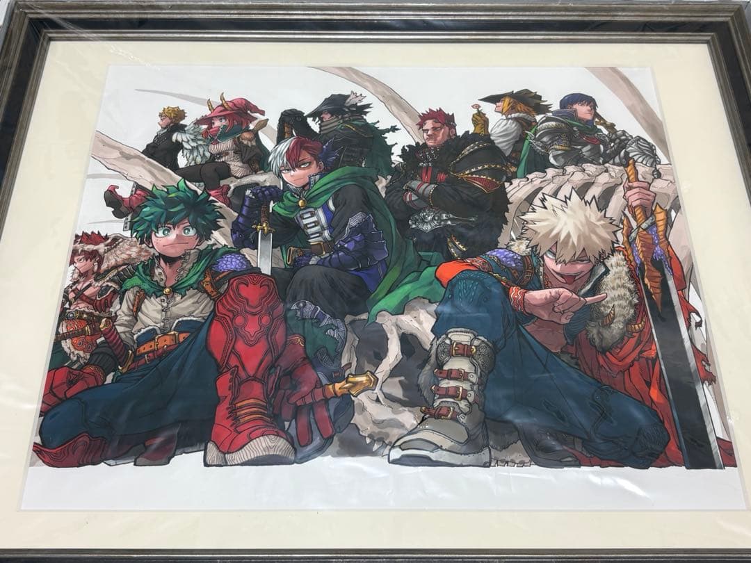 僕のヒーローアカデミア　ヒロアカ　複製原画　十傑　爆豪勝己　緑谷出久　ジャンショ