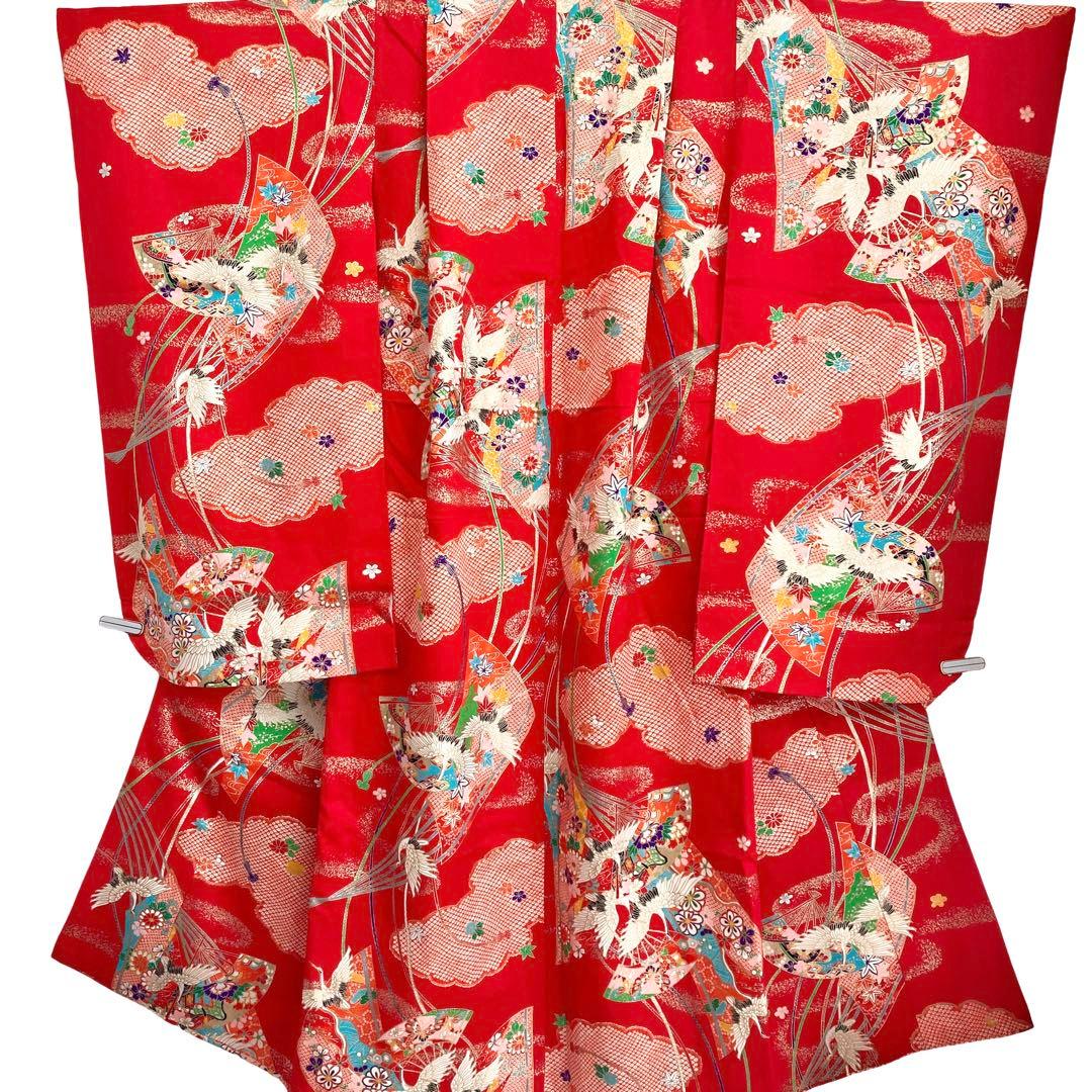 現代 7歳 女の子 子供着物 七五三 現代着物 NO2