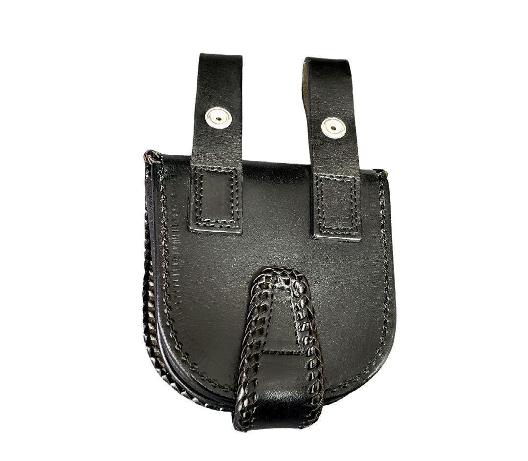 ALZUNI ブラックレザーポーチ