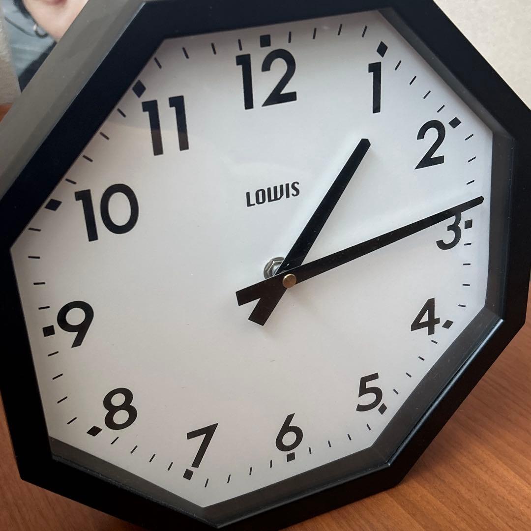 LOWIS Octagon Clock 掛時計 ミッドセンチュリー