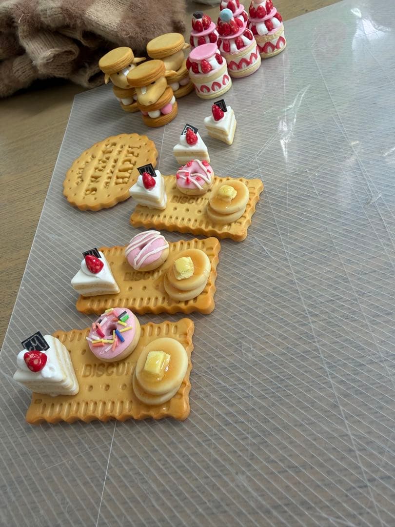 樹脂粘土 スイーツキーホルダー ハンドメイド