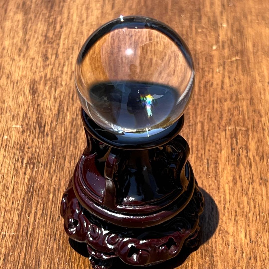 ロッククリスタル 天然水晶 本水晶 無垢水晶 丸玉 スフィア 天然石 原石 右